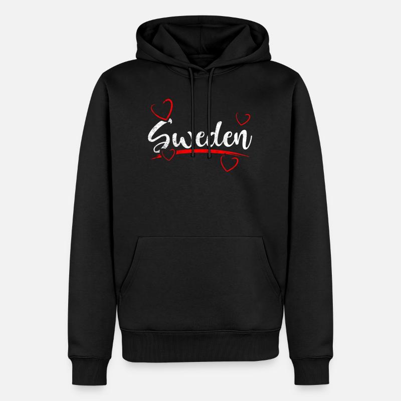 Suède coeur Suède - Sweat à capuche Premium bio Homme - noir