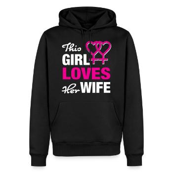 Lesbische Liebe - Männer Premium Bio Hoodie - Schwarz - Vorne - Nico (187cm)