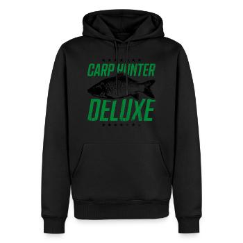 Karpfen Angeln Fischer - Männer Premium Bio Hoodie - Schwarz - Vorne - Nico (187cm)