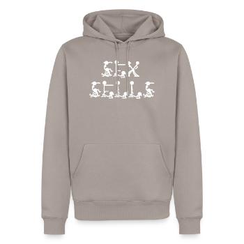 Sex Sells - Sweat à capuche Premium bio Homme - taupe - Devant - Nico (187cm)