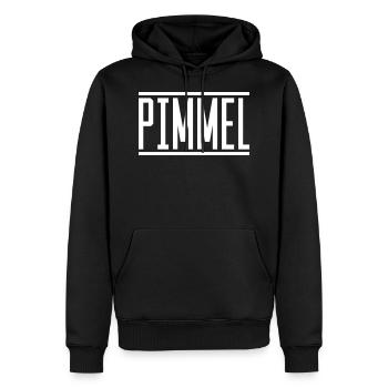 pimmel - Männer Premium Bio Hoodie - Schwarz - Vorne - Nico (187cm)