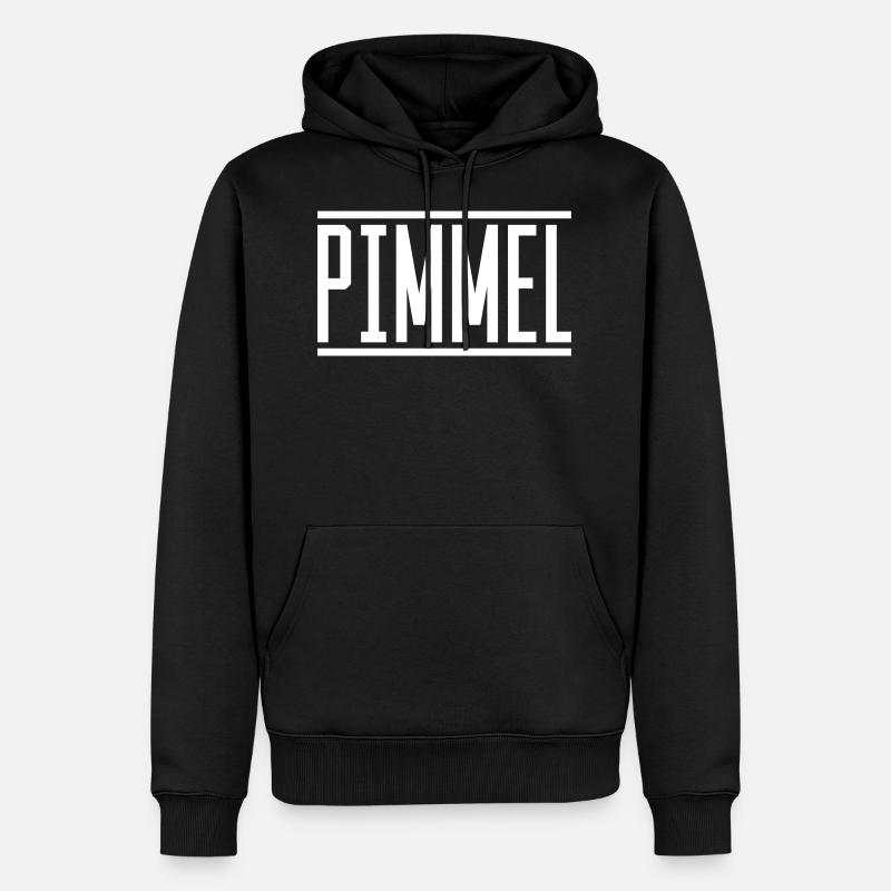 pimmel - Männer Premium Bio Hoodie - Schwarz