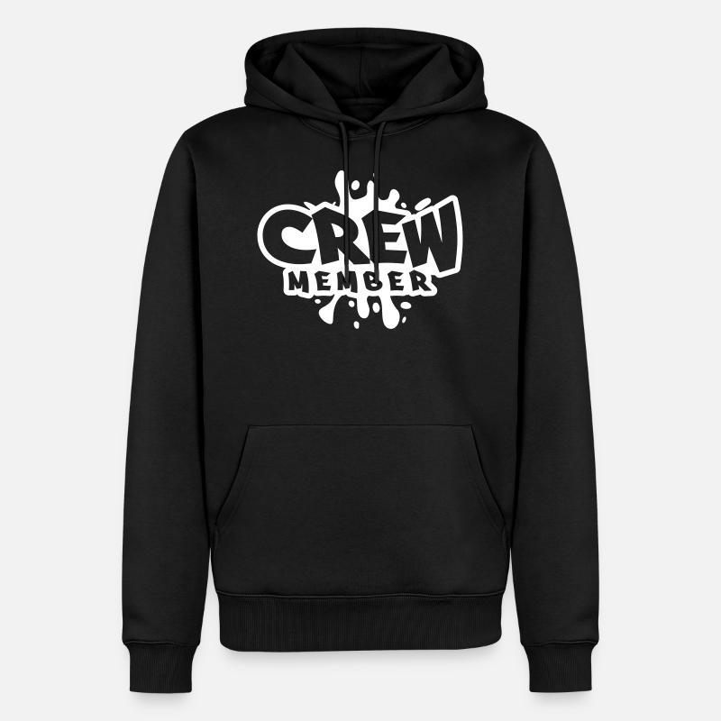 membre d'équipage blob - Sweat à capuche Premium bio Homme - noir