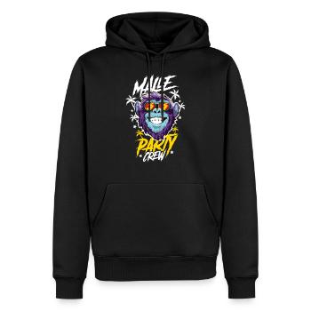Malle Affe Party Crew - Männer Premium Bio Hoodie - Schwarz - Vorne - Nico (187cm)