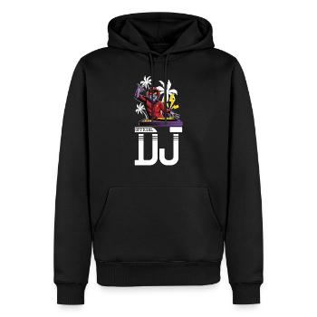 Affe DJ Party - Männer Premium Bio Hoodie - Schwarz - Vorne - Nico (187cm)