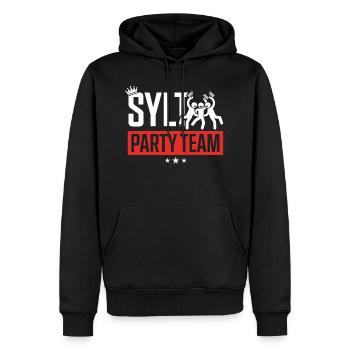 Sylt Party Team Urlaub - Männer Premium Bio Hoodie - Schwarz - Vorne - Nico (187cm)