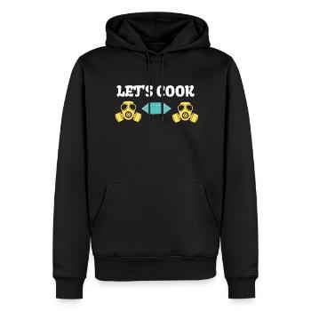 LET'S COOK SERIES GANGSTER - Männer Premium Bio Hoodie - Schwarz - Vorne - Nico (187cm)