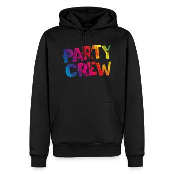 L'équipe du parti fête son anniversaire - Sweat à capuche Premium bio Homme - noir - Devant - Nico (187cm)