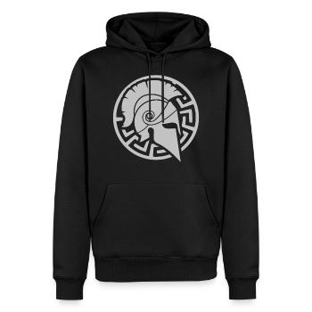 Casque d'entraînement Spartan Gladiator - Sweat à capuche Premium bio Homme - noir - Devant - Nico (187cm)