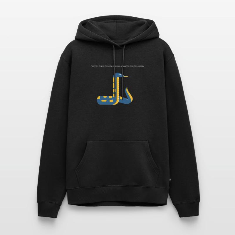 Code en Python dans la conception binaire de code binaire Sweat à capuche Premium bio Homme