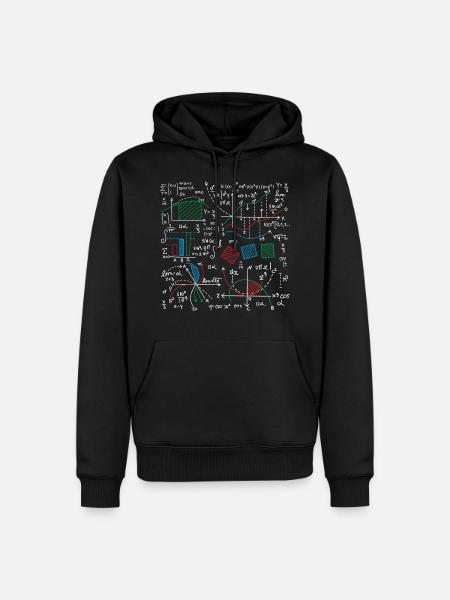 Entusiast for matematiske formler - Herre Premium økologisk hoodie - sort