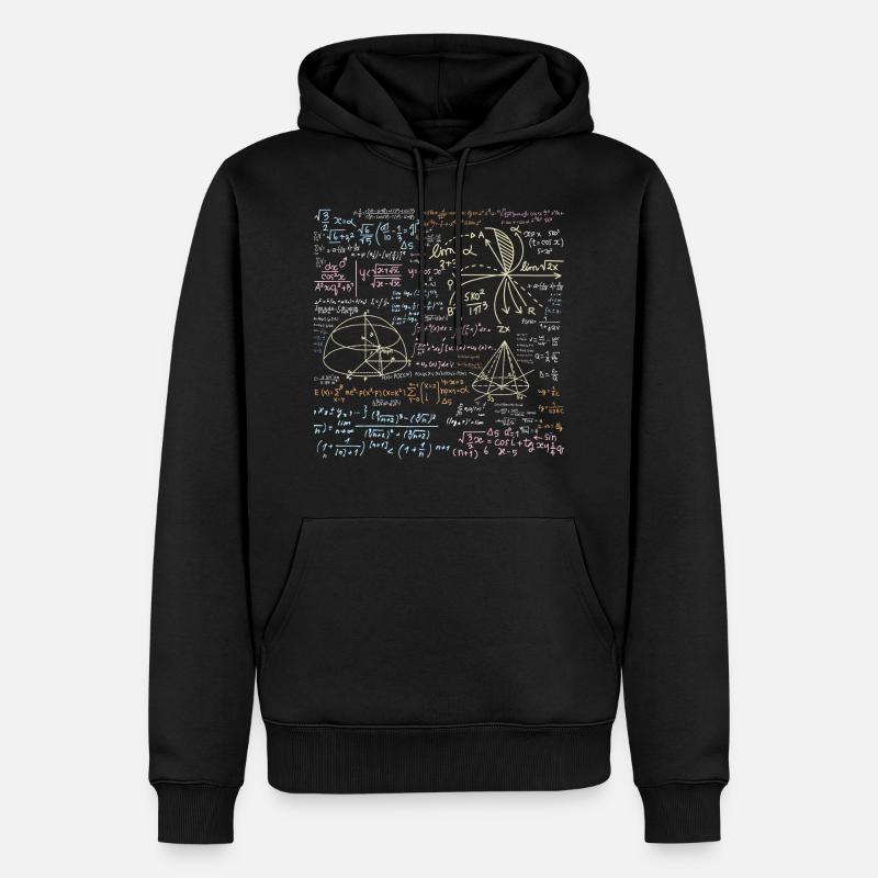 Résolution de problèmes mathématiques drôles - Sweat à capuche Premium bio Homme - noir