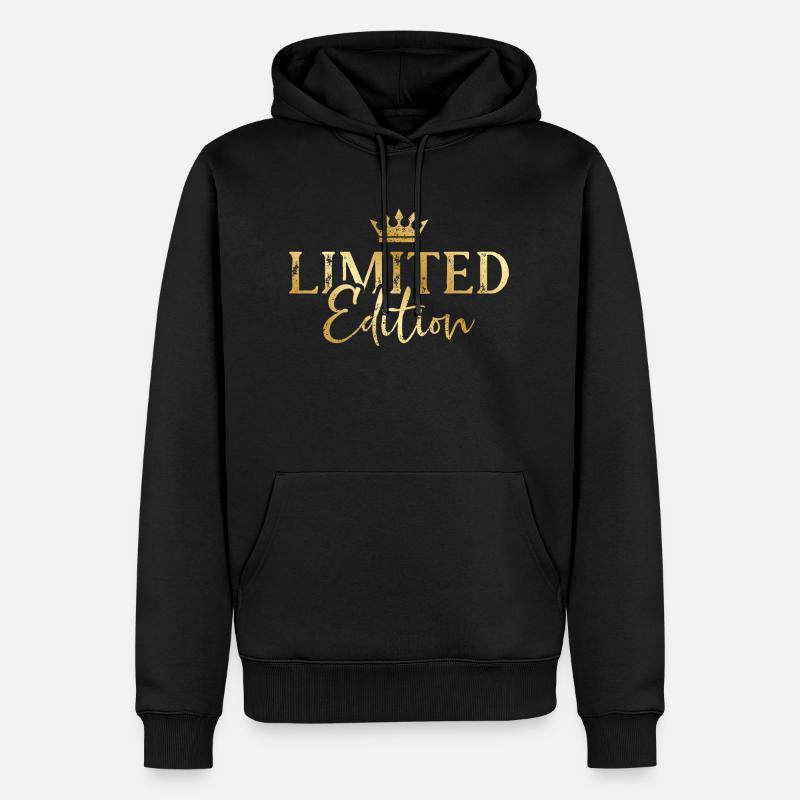 Couronne en édition limitée - Sweat à capuche Premium bio Homme - noir