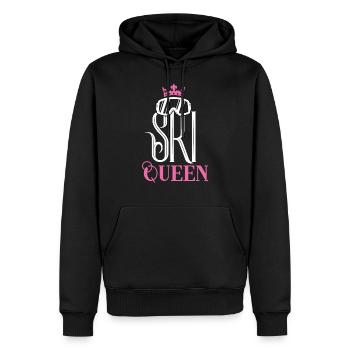 Ski Queen Skibrille Spruch - Männer Premium Bio Hoodie - Schwarz - Vorne - Nico (187cm)