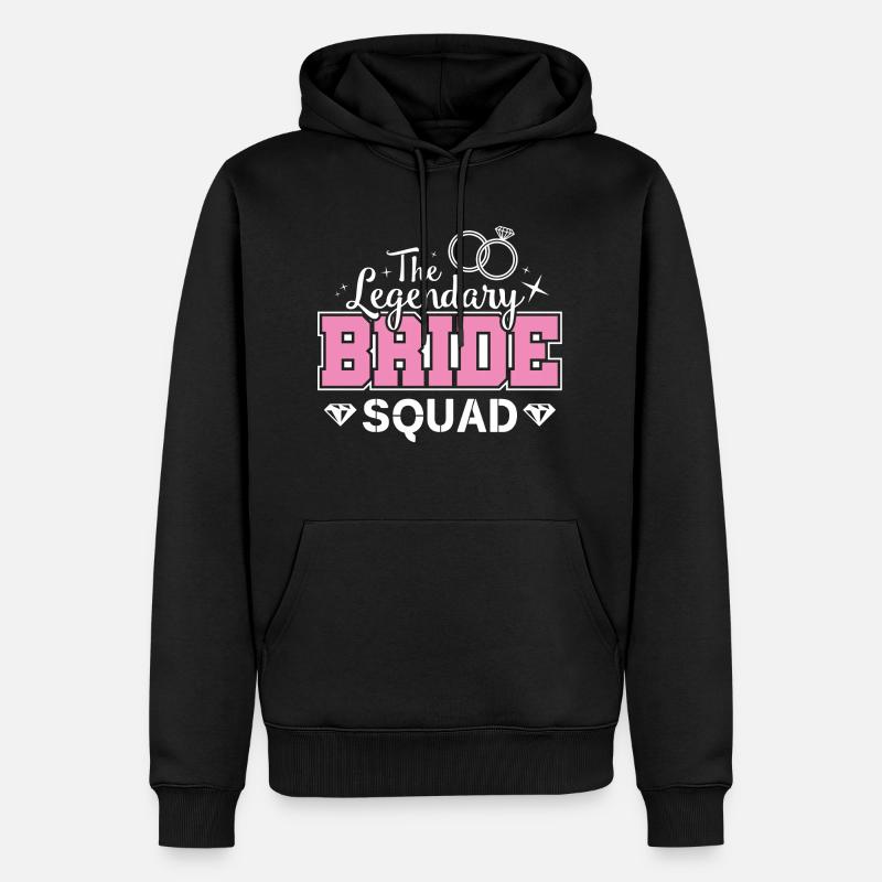 Bride Squad Junggesllinnenabschied - Sweat à capuche Premium bio Homme - noir