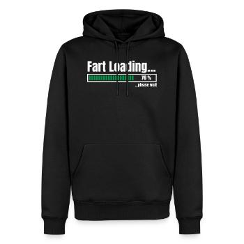 Fart Loading - Männer Premium Bio Hoodie - Schwarz - Vorne - Nico (187cm)