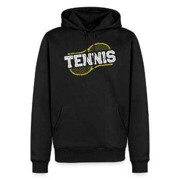 Tennis Sport Raquette de tennis - Sweat à capuche Premium bio Homme - noir - Devant - Nico (187cm)