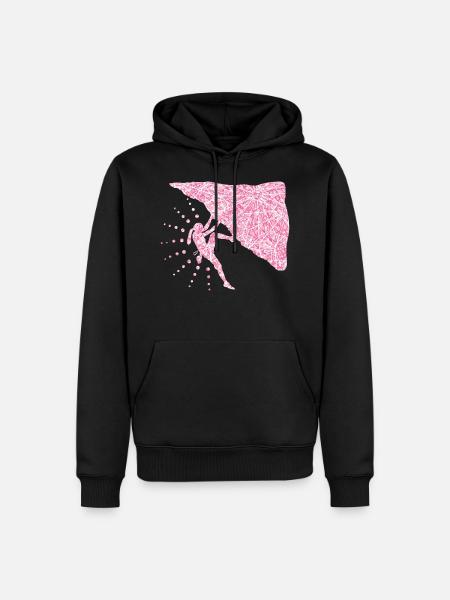 Mom climb mountains - Men’s Premium Organic Hoodie - black