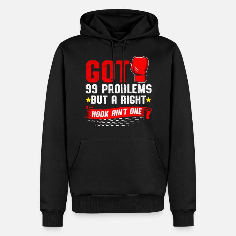 Kickboxen - Männer Premium Bio Hoodie - Schwarz