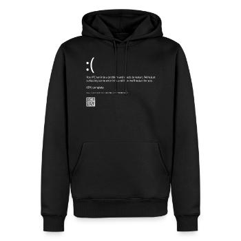 Fehlercode Computer - Männer Premium Bio Hoodie - Schwarz - Vorne - Nico (187cm)