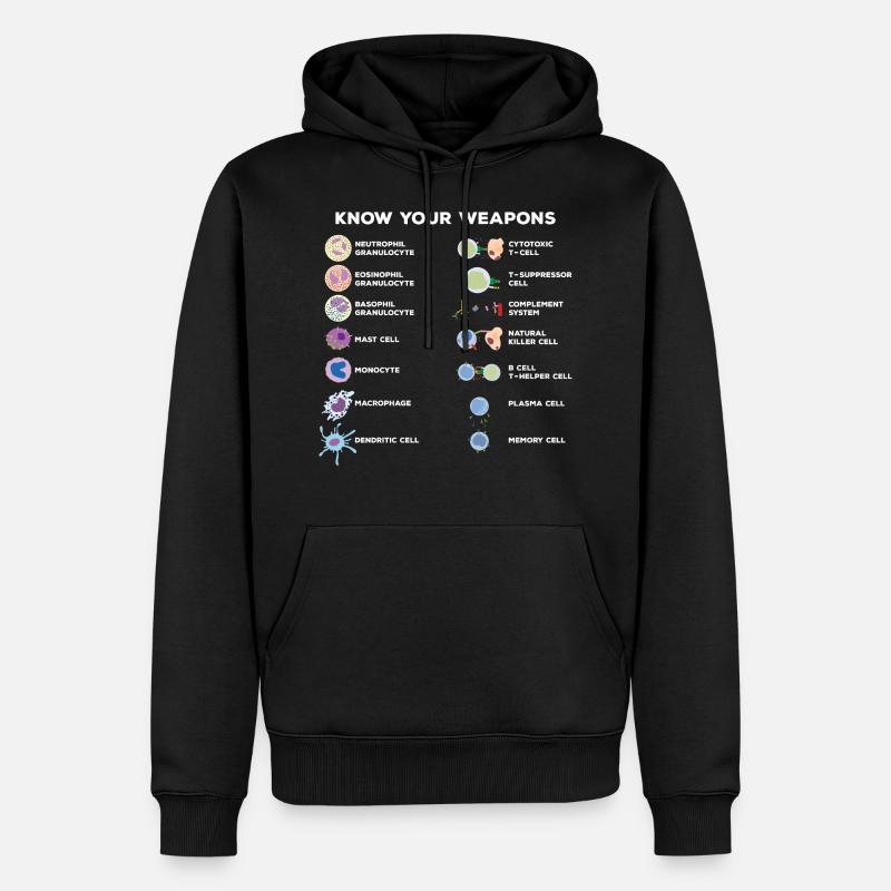 Science Expériences - Sweat à capuche Premium bio Homme - noir