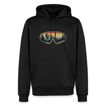 Don't Follow Me I Do Stupid Things Mountain Bike - Männer Premium Bio Hoodie - Schwarz - Vorne - Nico (187cm)