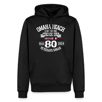 D Day Omaha 80th anniversary - Männer Premium Bio Hoodie - Schwarz - Vorne - Nico (187cm)