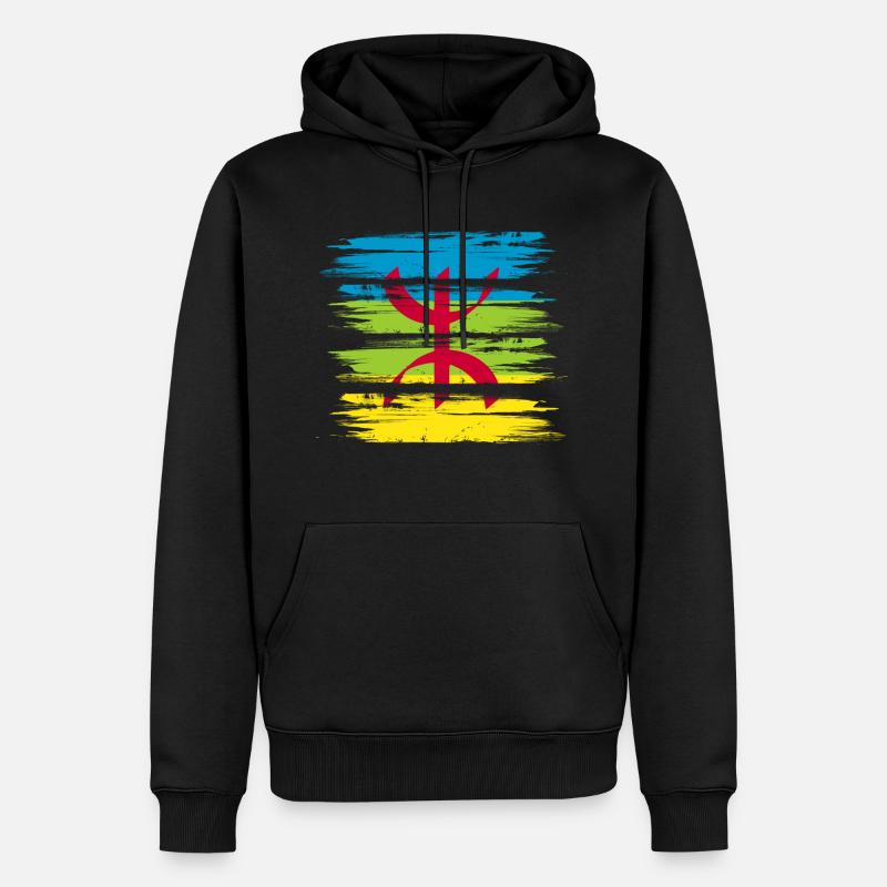 Amazigh - Männer Premium Bio Hoodie - Schwarz