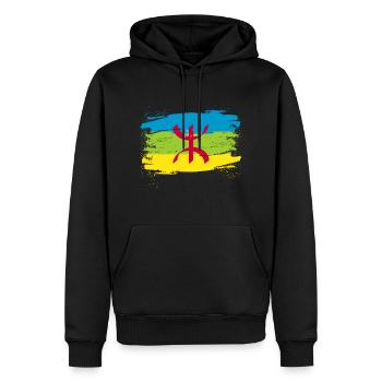 Amazigh - Men’s Premium Organic Hoodie - black - Front - Nico (187cm)
