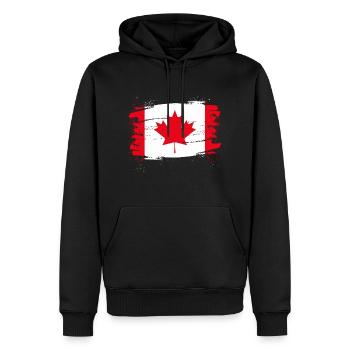Canada - Sweat à capuche Premium bio Homme - noir - Devant - Nico (187cm)