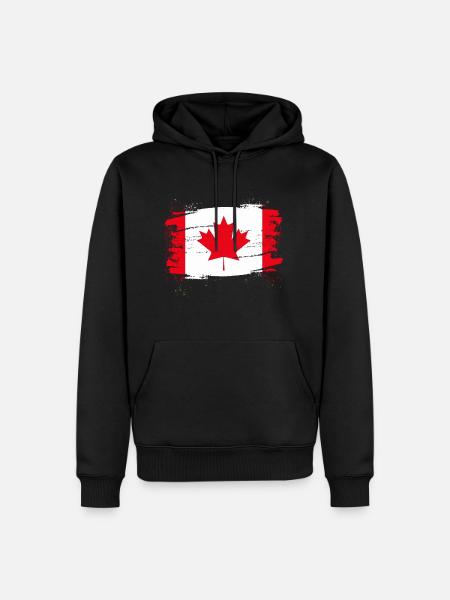 Canada - Sweat à capuche Premium bio Homme - noir