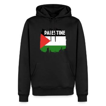 Palästina - Männer Premium Bio Hoodie - Schwarz - Vorne - Nico (187cm)