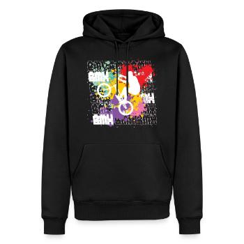 Bmx - Männer Premium Bio Hoodie - Schwarz - Vorne - Nico (187cm)