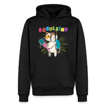 Schulstart 2023 - Design für Deinen ABC-Schützen - Männer Premium Bio Hoodie - Schwarz - Vorne - Nico (187cm)