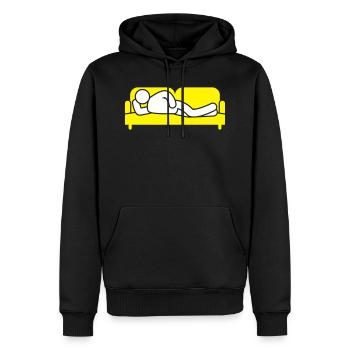 Couch Schlafen Sofa Müde Icon - Männer Premium Bio Hoodie - Schwarz - Vorne - Nico (187cm)