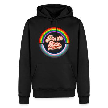 Always Look on the Pride Side - LGBT - Men’s Premium Organic Hoodie - black - Front - Nico (187cm)
