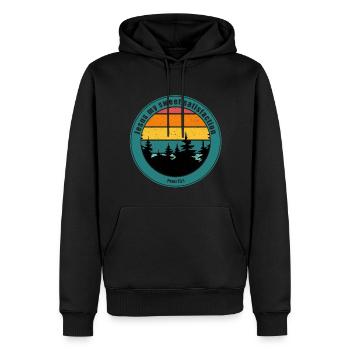 Jesus my sweet satisfaction - Men’s Premium Organic Hoodie - black - Front - Nico (187cm)