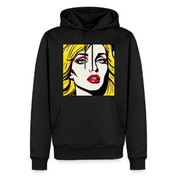 Pop Art: Icons of the 80s Classic T-Shirt - Men’s Premium Organic Hoodie - black - Front - Nico (187cm)
