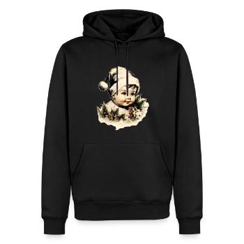 Santa Baby, Merry Christmas - Männer Premium Bio Hoodie - Schwarz - Vorne - Nico (187cm)