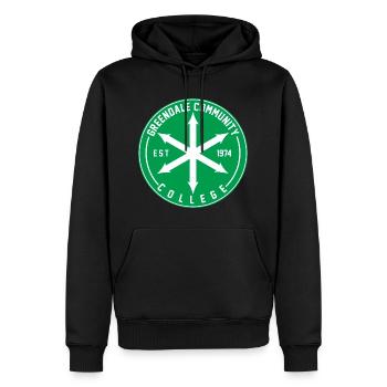 Graphique de la communauté - Sweat à capuche Premium bio Homme - noir - Devant - Nico (187cm)