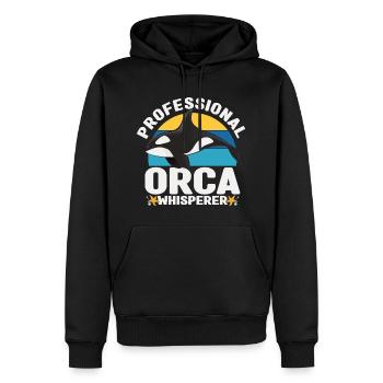 Cetologie - Männer Premium Bio Hoodie - Schwarz - Vorne - Nico (187cm)