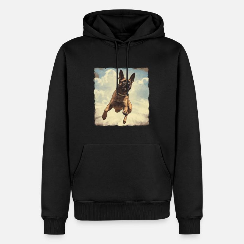 Millésime Berger Belge - Sweat à capuche Premium bio Homme - noir