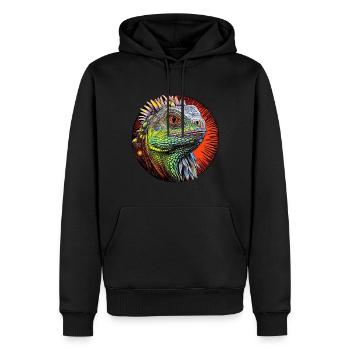 Faszinierende Tierwelt - Männer Premium Bio Hoodie - Schwarz - Vorne - Nico (187cm)
