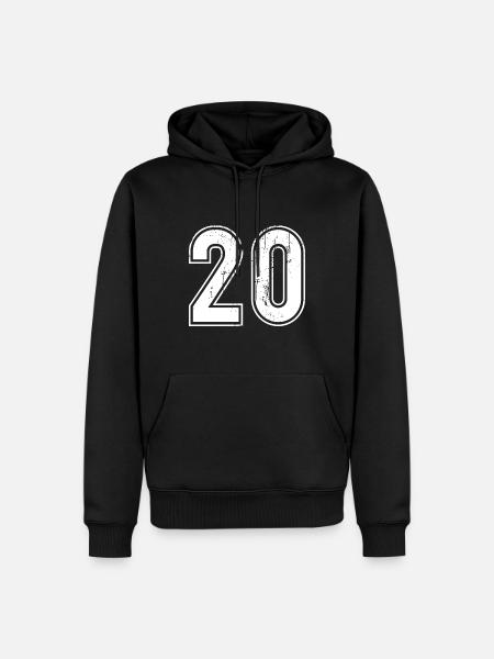 20 Years Retro Jersey Number 20 T-hirt Number 20 - Men’s Premium Organic Hoodie - black
