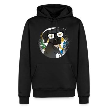 Îles Vierges américaines - Sweat à capuche Premium bio Homme - noir - Devant - Nico (187cm)