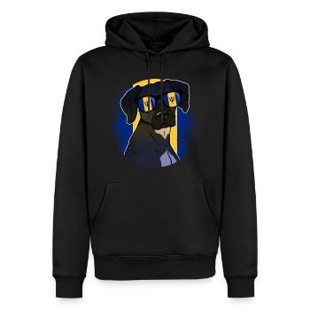 Barbados - Männer Premium Bio Hoodie - Schwarz - Vorne - Nico (187cm)