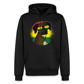 Bolivien - Männer Premium Bio Hoodie - Schwarz - Vorne - Nico (187cm)