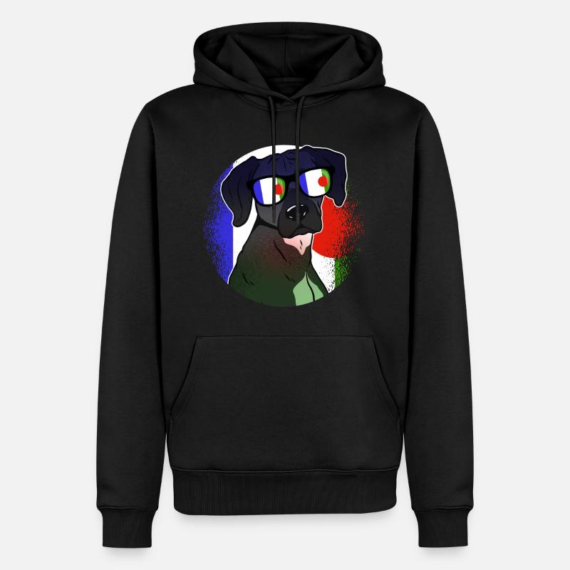 Batwa - Sweat à capuche Premium bio Homme - noir