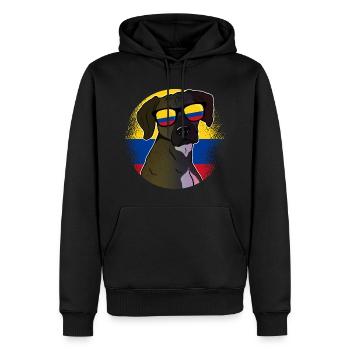 Colombia - Men’s Premium Organic Hoodie - black - Front - Nico (187cm)