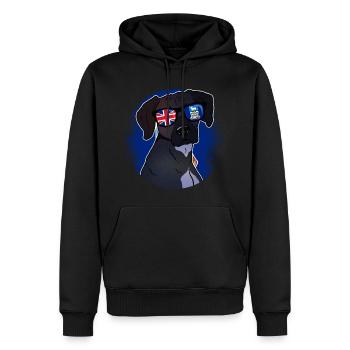 Falklandinseln - Männer Premium Bio Hoodie - Schwarz - Vorne - Nico (187cm)